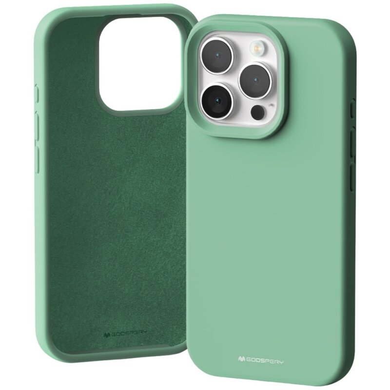 Etui MERCURY Silicone do Apple iPhone 16 Pro Zielony