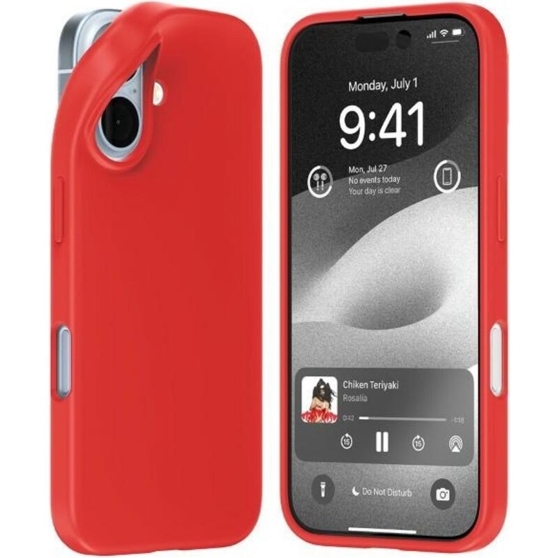 Etui MERCURY Soft Felling do Apple iPhone 16 Czerwony