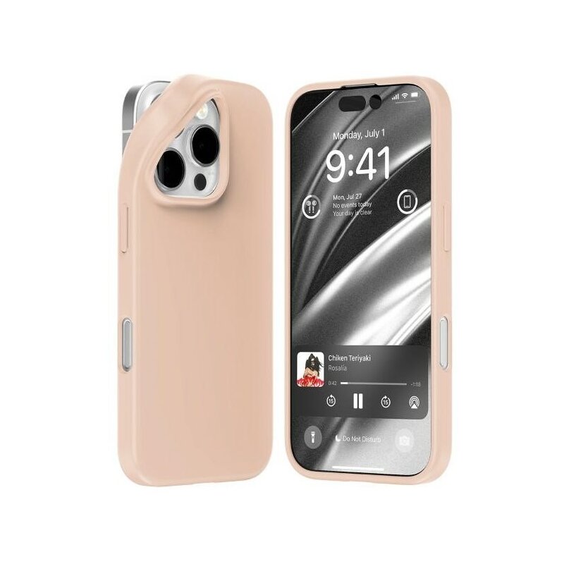 Etui MERCURY Soft do Apple iPhone 16 Pro Piaskowy róż