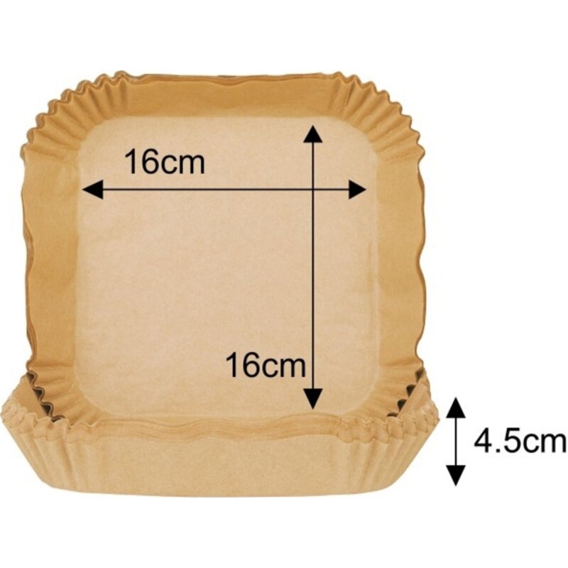 Papier do Air Fryer KLAUSBERG KB-7781 16 x 16 cm (100 sztuk)