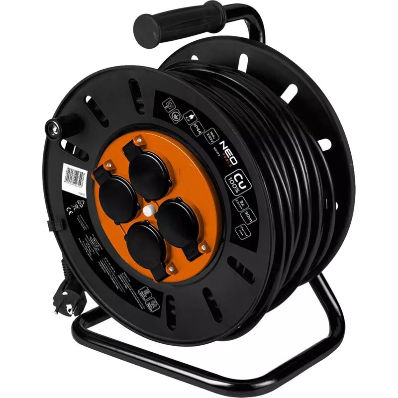 Przedłużacz NEO TOOLS 90-173 30 m Czarno-pomarańczowy