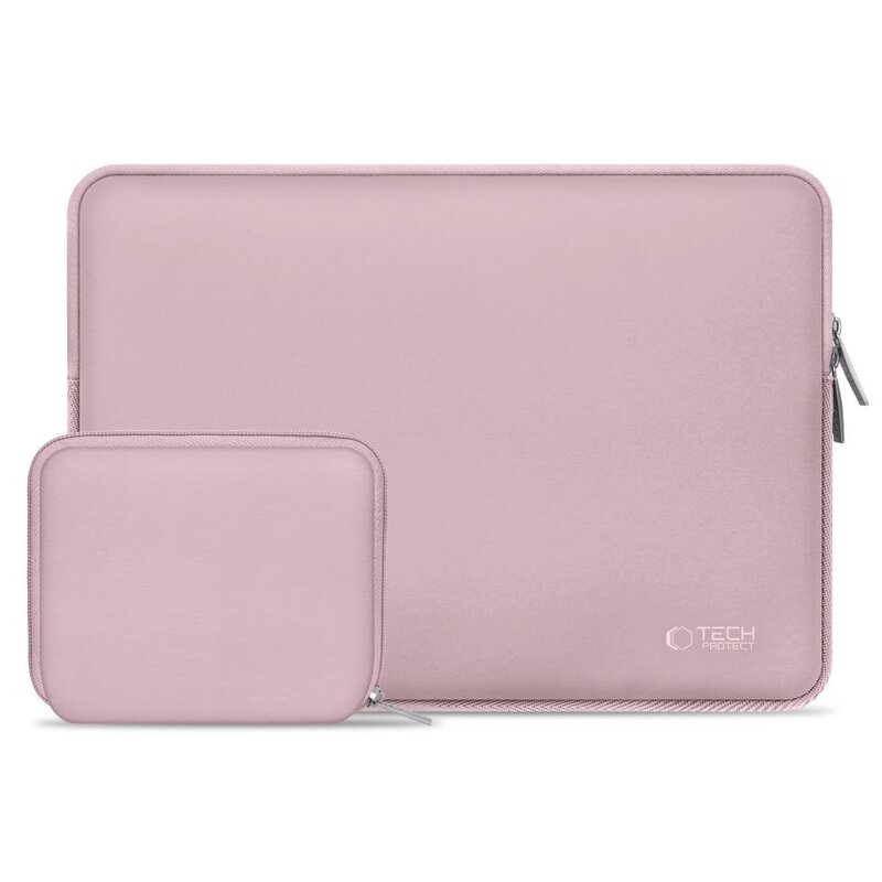 Etui na laptopa TECH-PROTECT Neoslim 15-16 cali Różowy + Torba na akcesoria