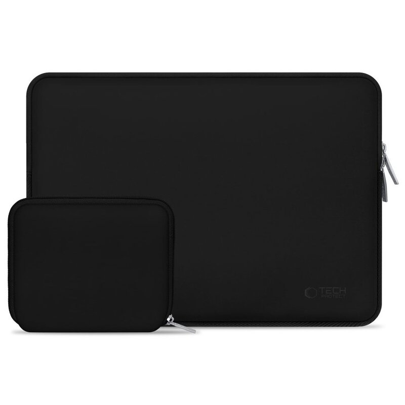 Etui na laptopa TECH-PROTECT Neoslim 15-16 cali Czarny + Torba na akcesoria