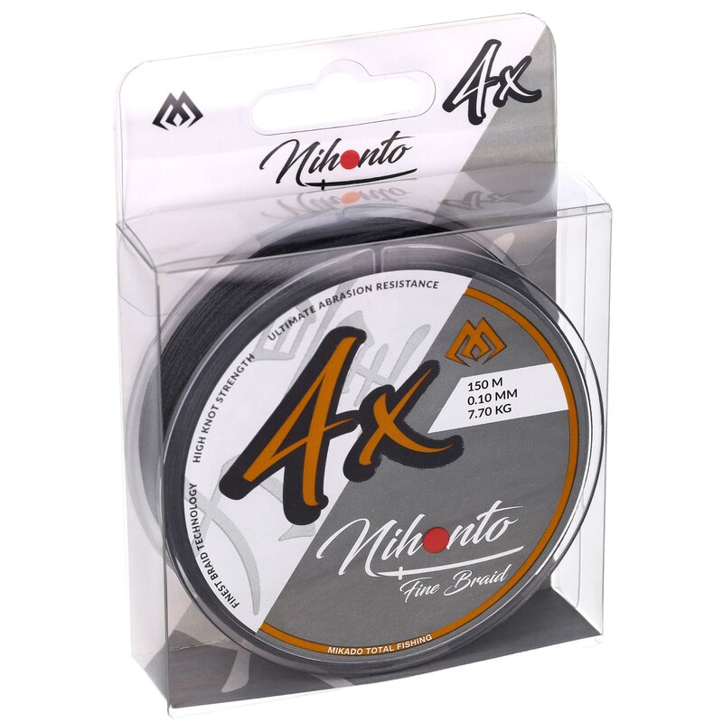 Plecionka MIKADO Nihonto Fine Braid 0.10 mm / 150 m Czarny