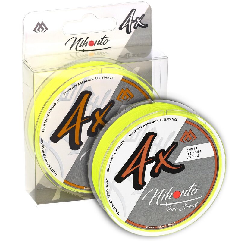 Plecionka MIKADO Nihonto Fine Braid 0.25 mm / 150 m Żółty