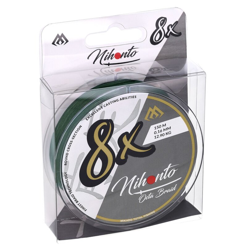 Plecionka MIKADO Nihonto Octa Braid 0.45 mm / 150 m Zielony