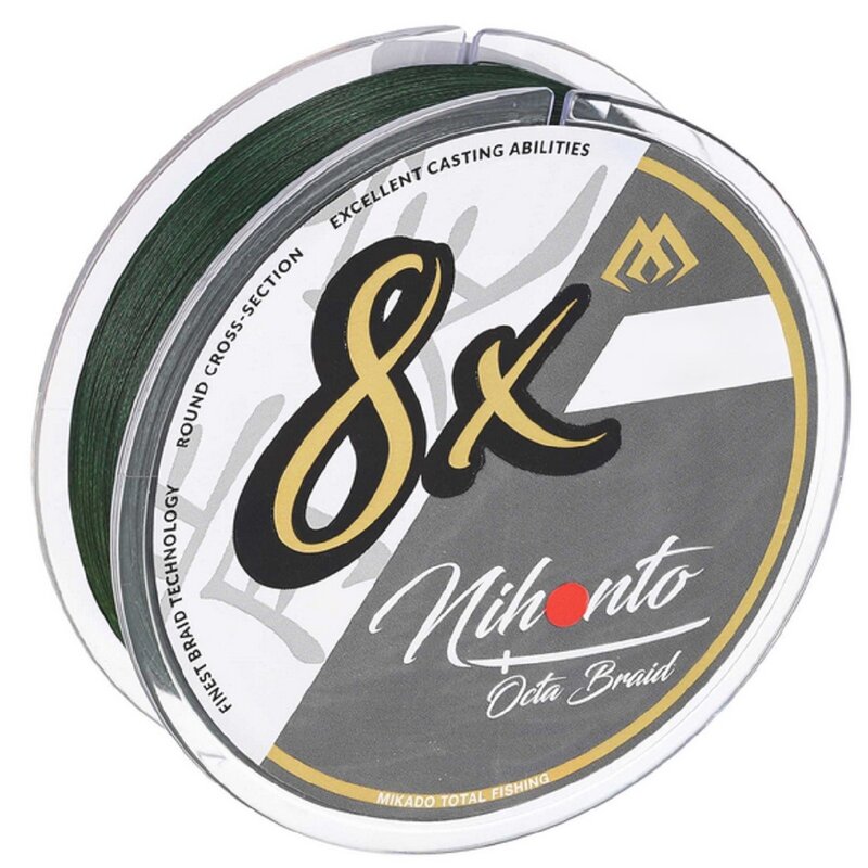 Plecionka MIKADO Nihoto Octa Braid 0.10 mm / 150 m Zielony
