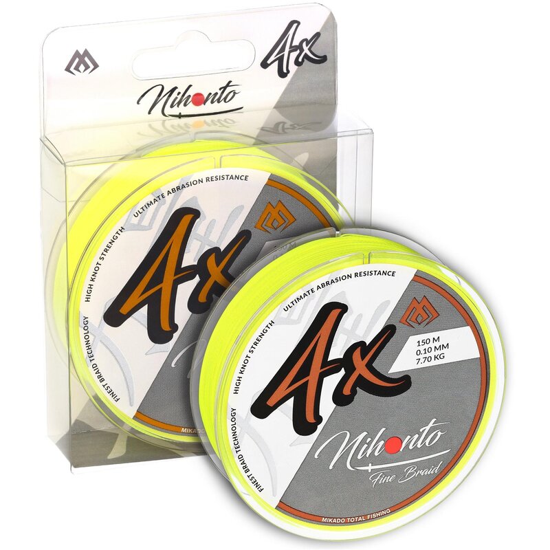 Plecionka MIKADO Nihonto Fine Braid 0.50 mm / 150 m Żółty