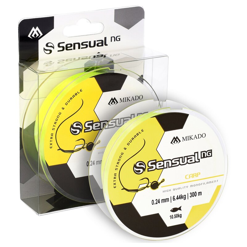 Żyłka MIKADO Sensual N.G Carp 0.30 mm / 300 m Żółty
