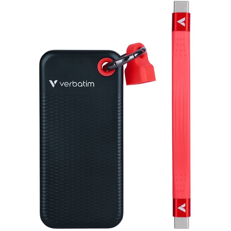 Dysk VERBATIM Pocket 2TB SSD Czarno-czerwony