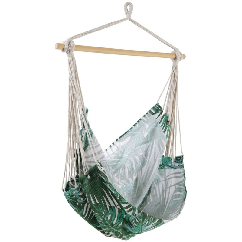 Fotel hamakowy podwieszany PATIO 47593 Zielono-biały