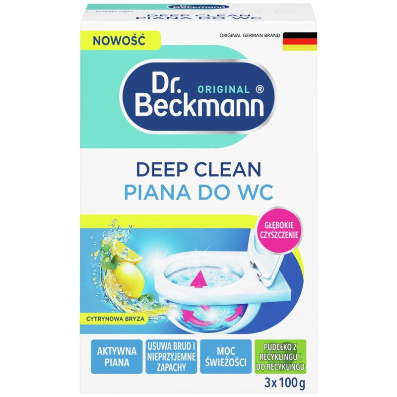 Pianka do wc DR BECKMANN z węglem aktywnym (3 x 100 g)