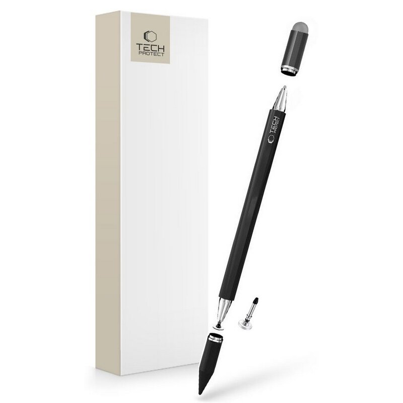 Rysik TECH-PROTECT USP200 3-Tip Stylus Pen Czarny