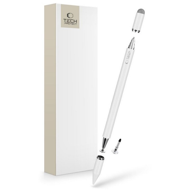 Rysik TECH-PROTECT USP200 3-Tip Stylus Pen Biały