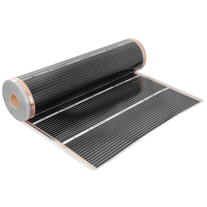 Folia grzewcza na podczerwień MISSION AIR 160 W/m² Black Silver PTC 1m² (1m x 100cm)