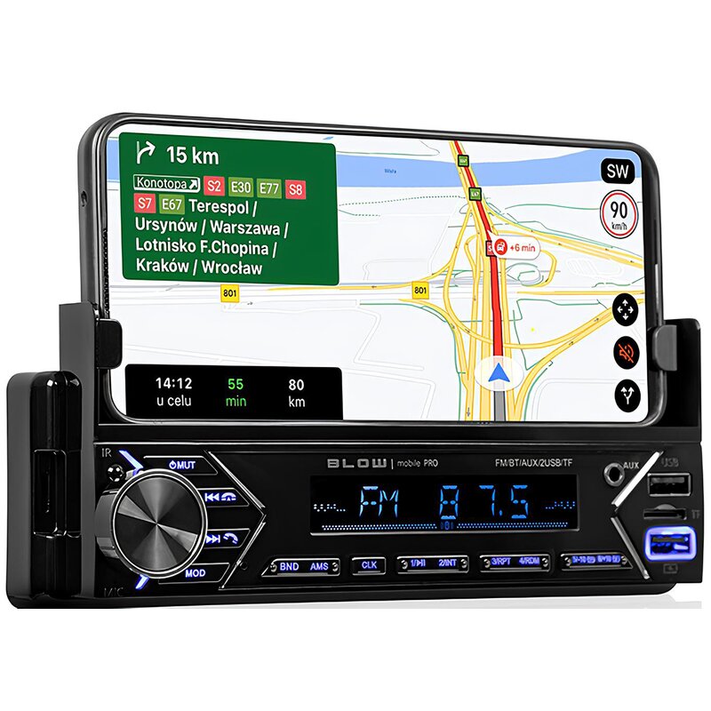 BLOW Radio BLOW MOBILE PRO 1DIN uchwyt SMART
