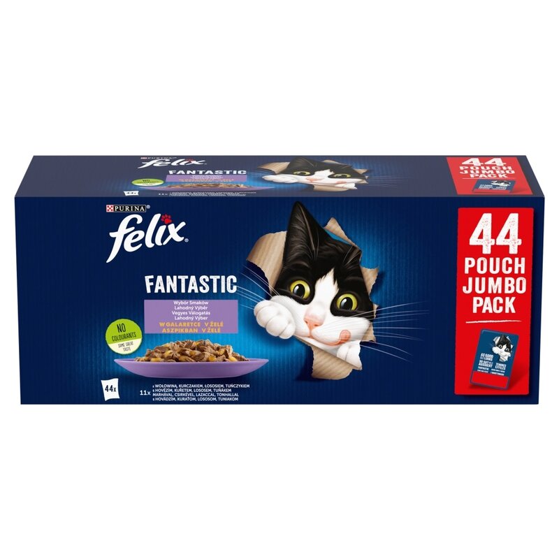 Karma dla kota FELIX Fantastic Wiejskie Smaki (44 x 85 g)