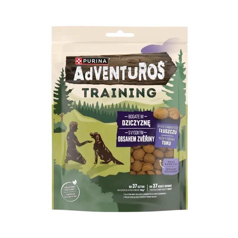 Przysmak dla psa ADVENTUROS Training Bogate w Dziczyznę 115 g