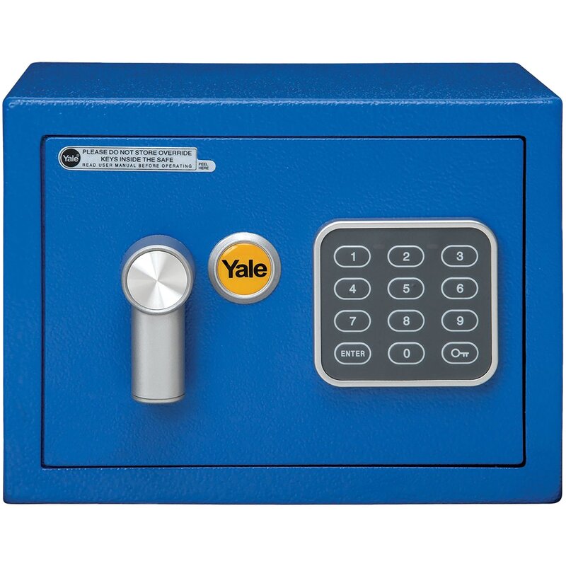 Yale Mini Electronic Safe Blue Sejf podstawowy YSV mini niebieski