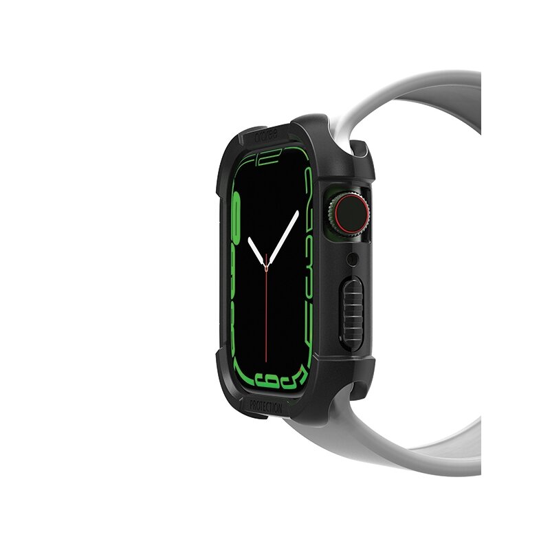 Etui ARAREE Flexield do Apple Watch 7/8/9 (41mm) Czarny
