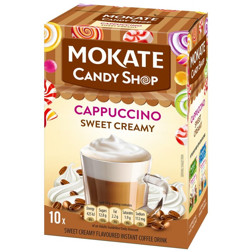 Kawa rozpuszczalna MOKATE Candy Shop Cappucino Sweet Creamy (10 szt.)