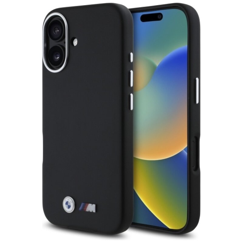 BMW M Smooth Full Wrapped Metal do iPhone 16 Czarny