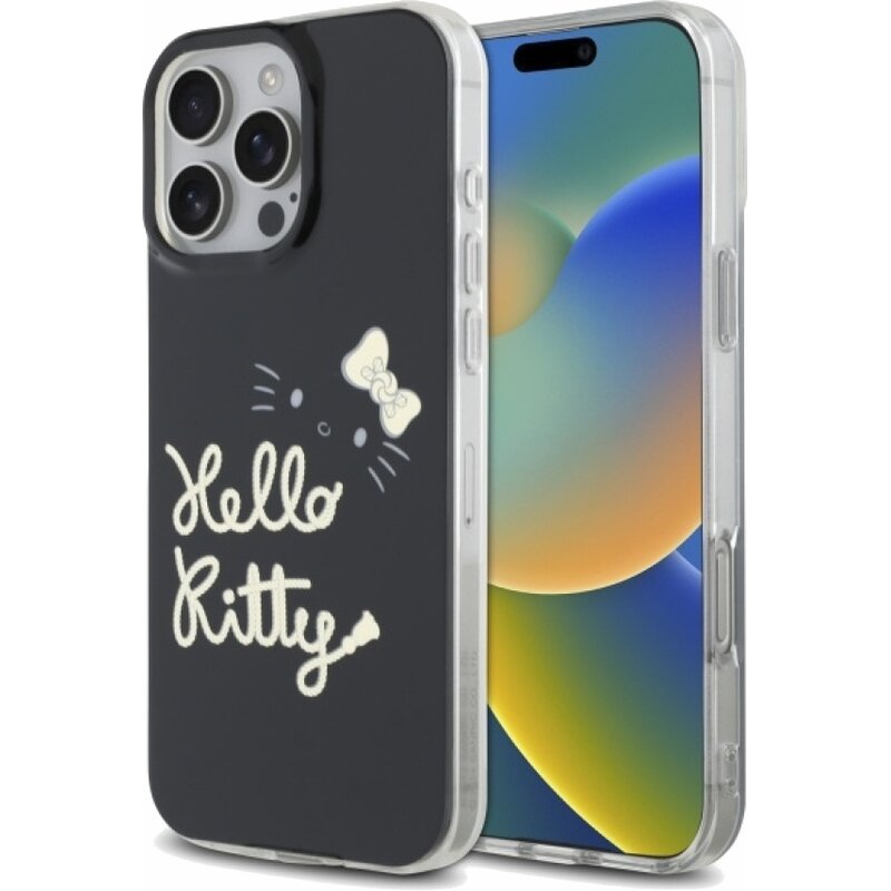 Etui HELLO KITTY IML Golden Diva MagSafe do Apple iPhone 16 Pro Max Czarny