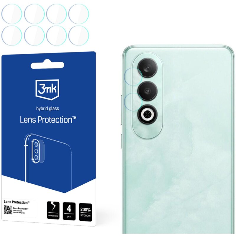 Szkło hybrydowe na obiektyw 3MK Lens Protection do Oppo K12 Plus