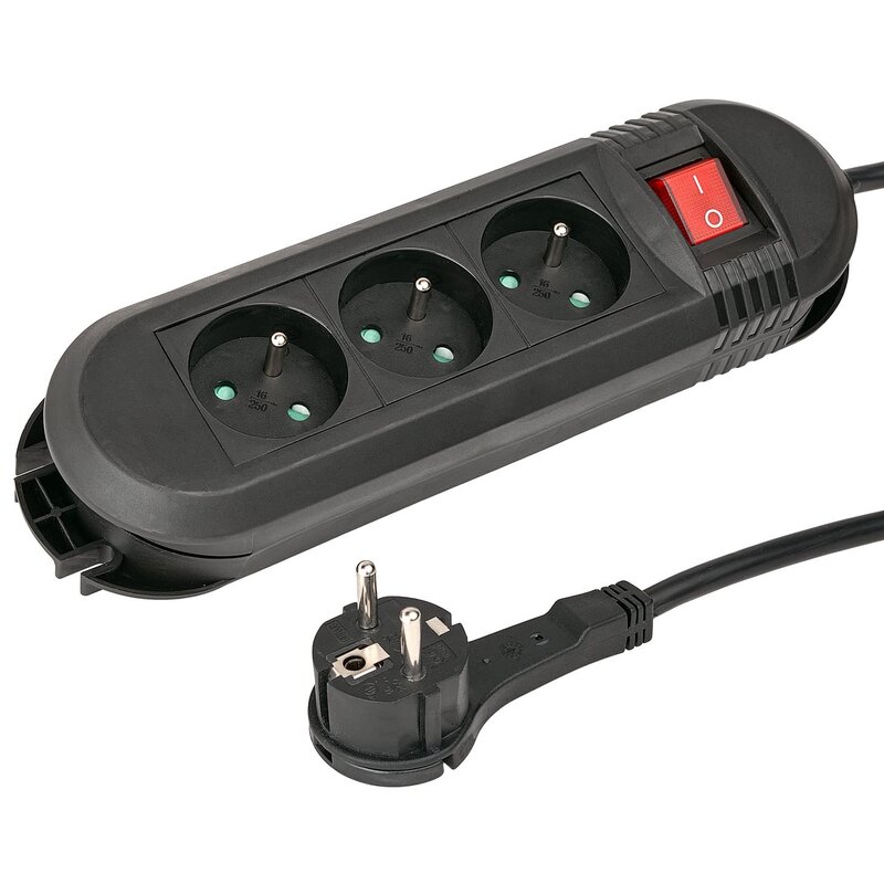 Listwa HAMA Comfort P2223754 (3 m) Czarny