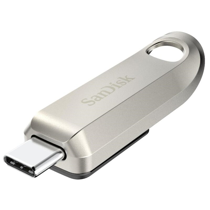 Pendrive SANDISK Ultra Luxe 32 GB, USB-C, Odczyt 200 MB/s Srebrny