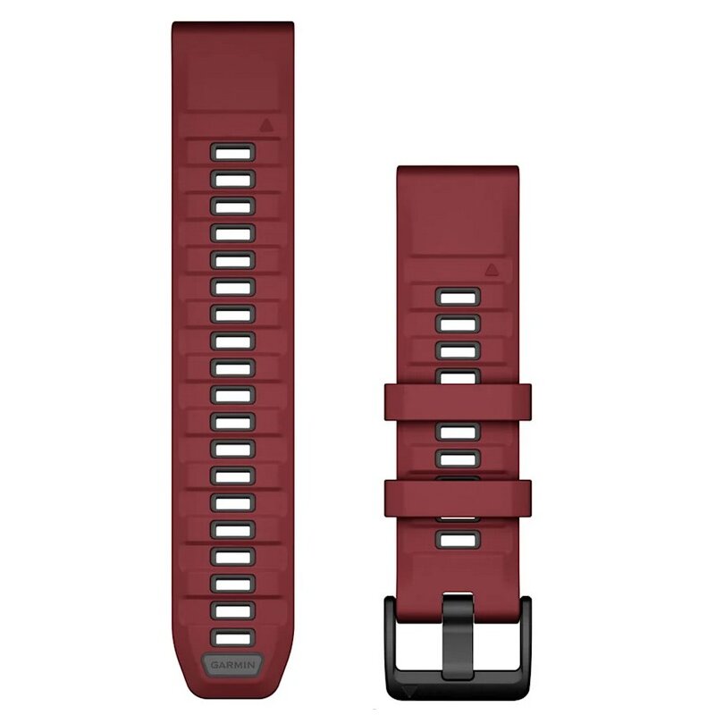 Pasek GARMIN QuickFit 010-13392-06 do koperty 45.47 mm (szerokość paska 22 mm) Bordowo-grafitowy