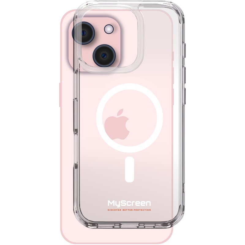 Etui MYSCREEN Revo Clear Case MagSafe do Apple iPhone 15 Plus Przezroczysty