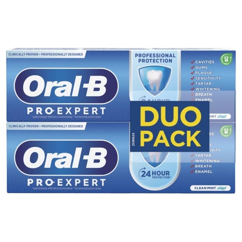 Pasta do zębów ORAL-B Pro-Expert Professional Protection 2 x 75 ml (Profesjonalna ochrona)