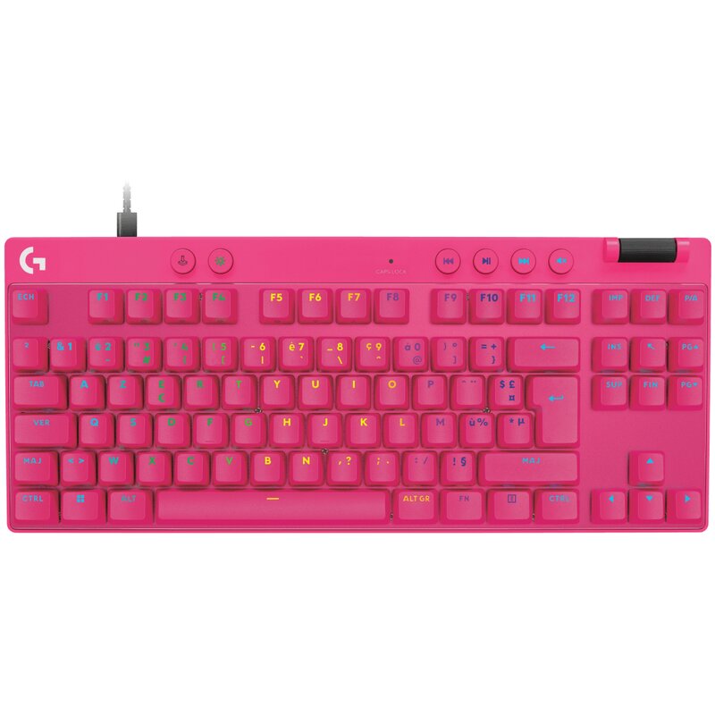 Klawiatura LOGITECH G Pro X TKL Rapid Różowy