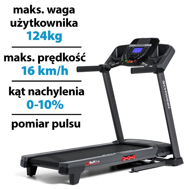 Bieżnia elektryczna SCHWINN 510T 1939W 16km/h