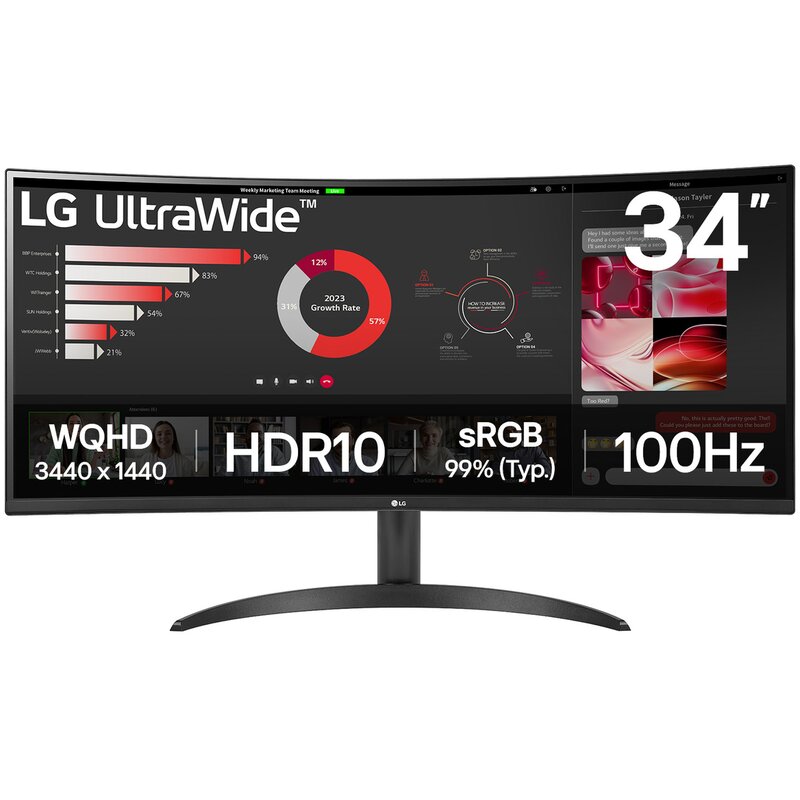Monitor LG UltraWide 34WR50QK-B 34