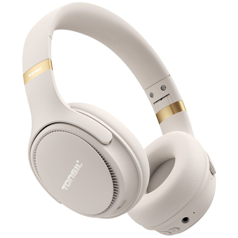 Słuchawki nauszne TONSIL R35BT Pro ANC Beżowy