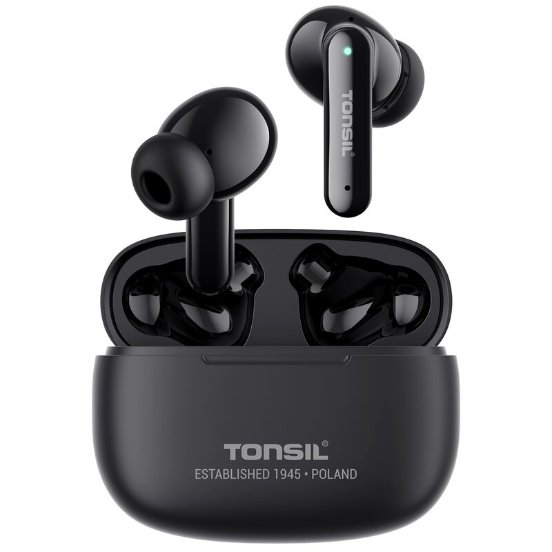Słuchawki dokanałowe TONSIL T55BT Pro ANC Czarny