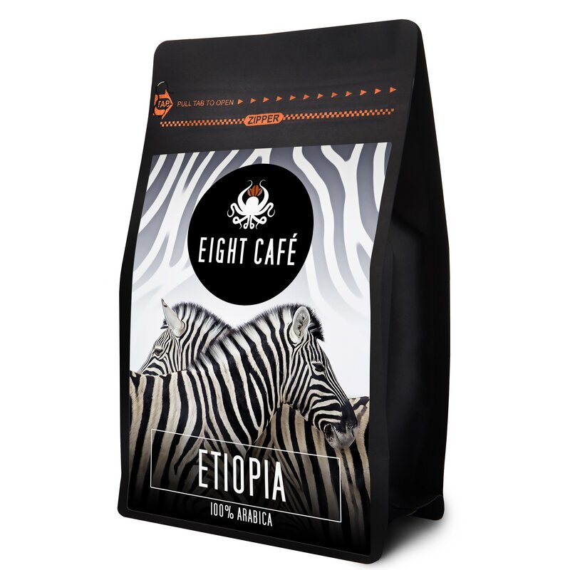 Kawa ziarnista EIGHT CAFE Etiopia Arabica 1kg (Rzemieślnicza)