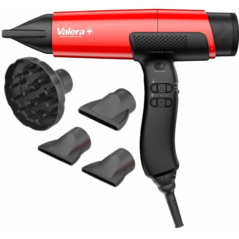 Valera MatrixCare AI Metallic Red Dyfuzor Zimny nawiew 2000W 6 prędkości 3 temperatury