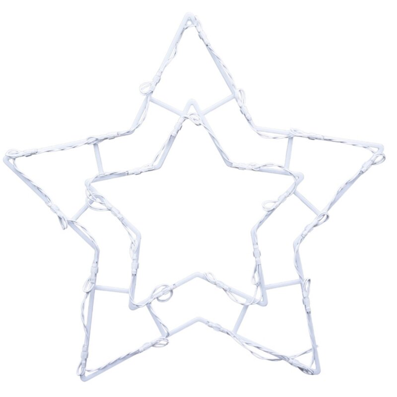 Gwiazda CHRISTMAS DECORATION 41 x 39 cm Biały