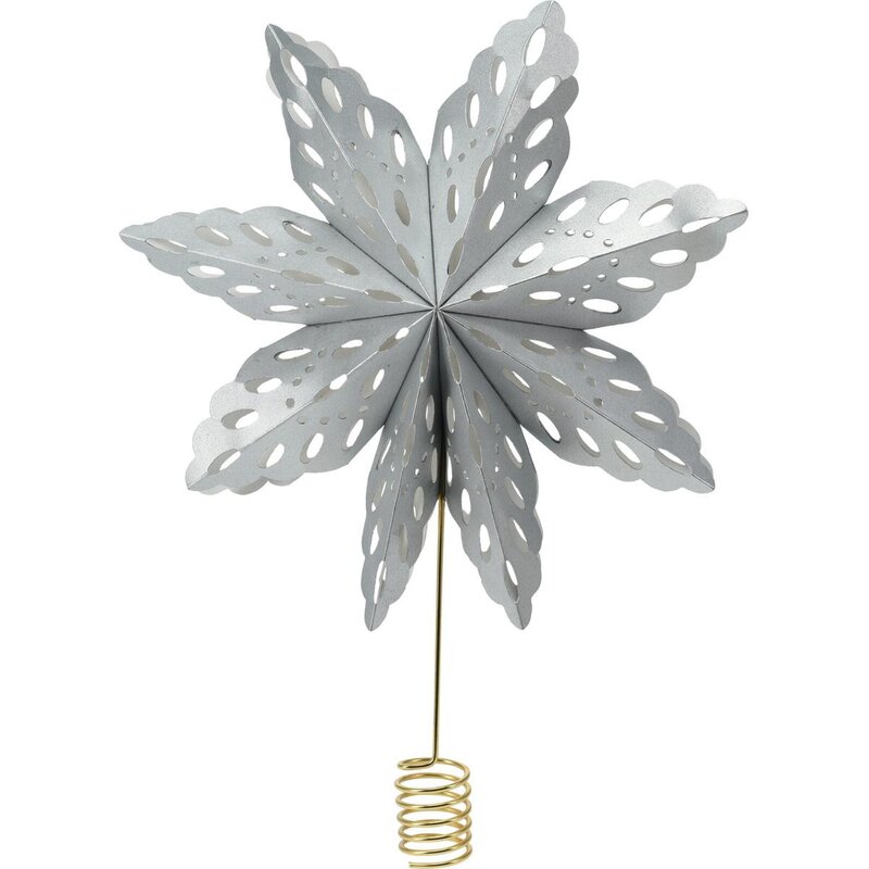 Gwiazda choinkowa CHRISTMAS DECORATION 30 cm Srebrny