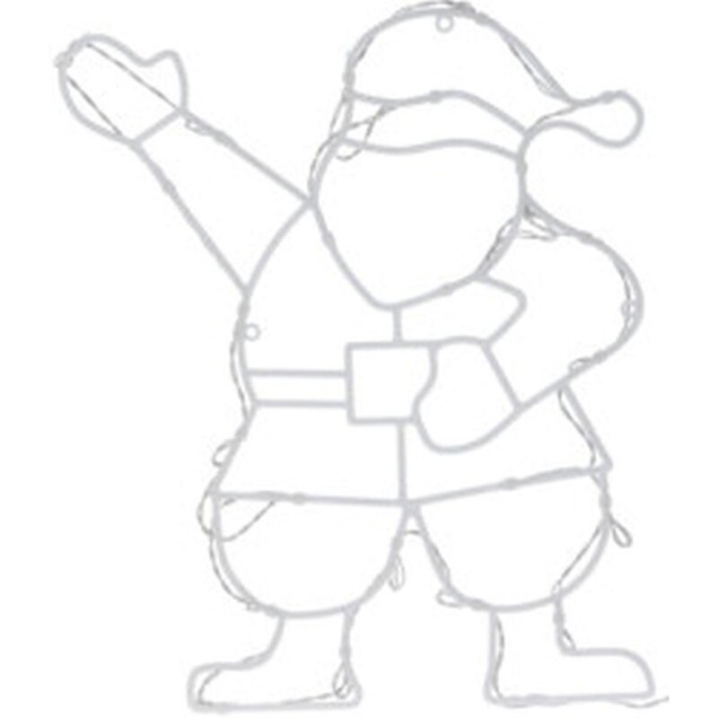 Figurka świetlna CHRISTMAS DECORATION Mikołaj