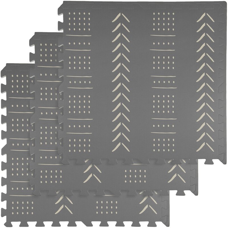 Mata piankowa HUMBI Puzzle 60 x 60 x 1 cm 9022 (9 elementów) Szary