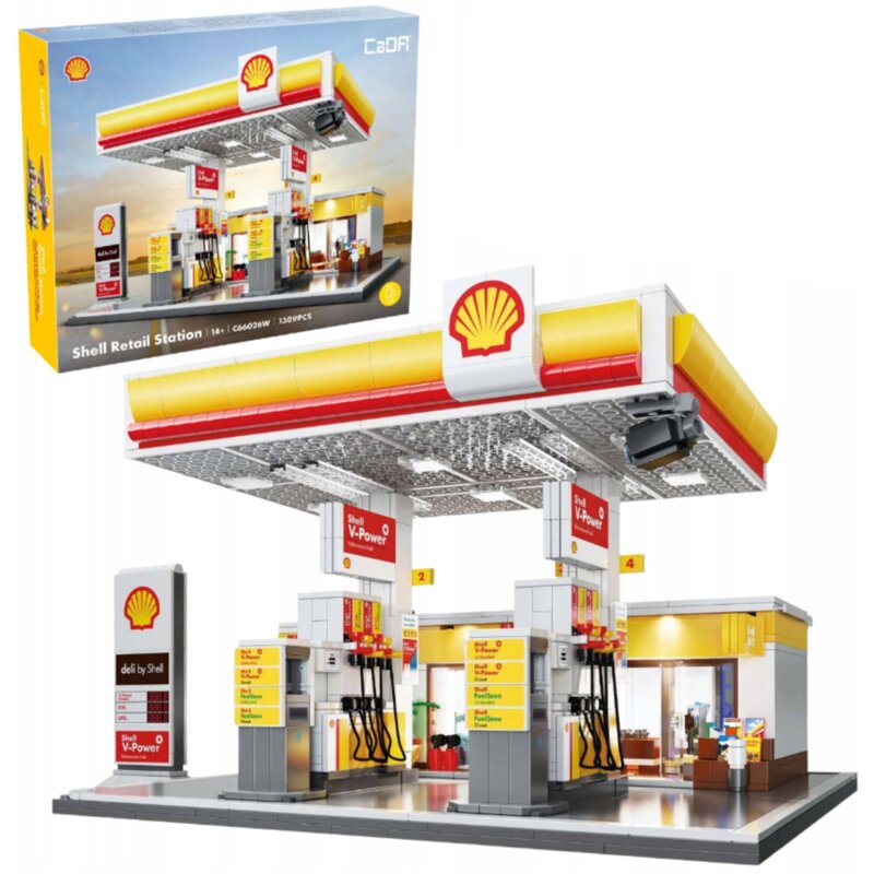Klocki plastikowe CADA Stacja paliw Shell C66026W