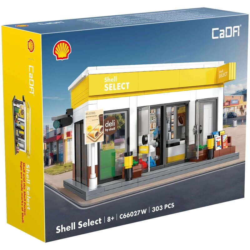 Klocki plastikowe CADA Budynek Sklepik Shell C66027W