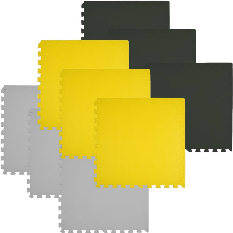 Mata piankowa HUMBI Puzzle 60 x 60 x 1 cm 9024 (9 elementów) Wielokolorowy