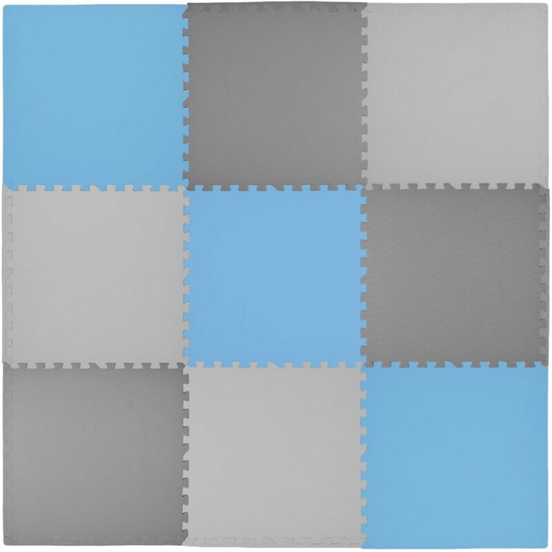 Mata piankowa HUMBI Puzzle 60 x 60 x 1 cm 9025 (9 elementów) Wielokolorowy
