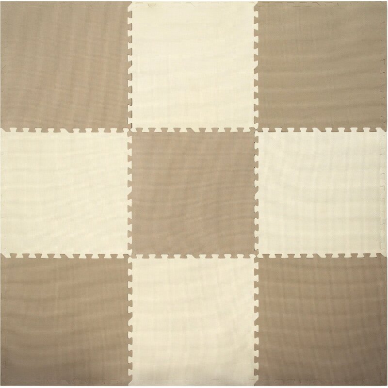 Mata piankowa HUMBI Puzzle 60 x 60 x 1 cm 9026 (9 elementów) Kremowo-beżowy