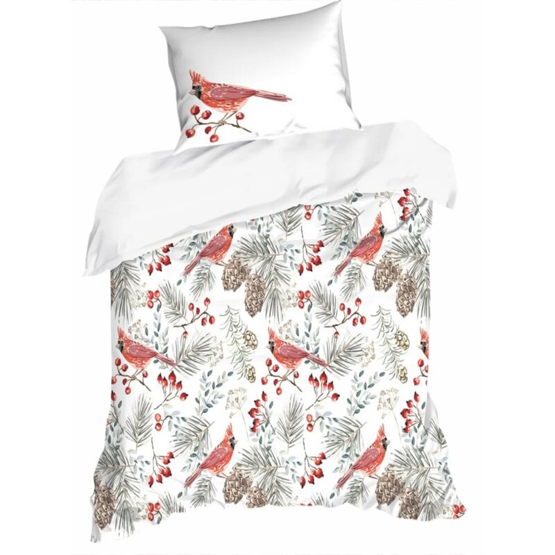 Pościel EUROFIRANY Willow 1 140 x 200 cm Biały